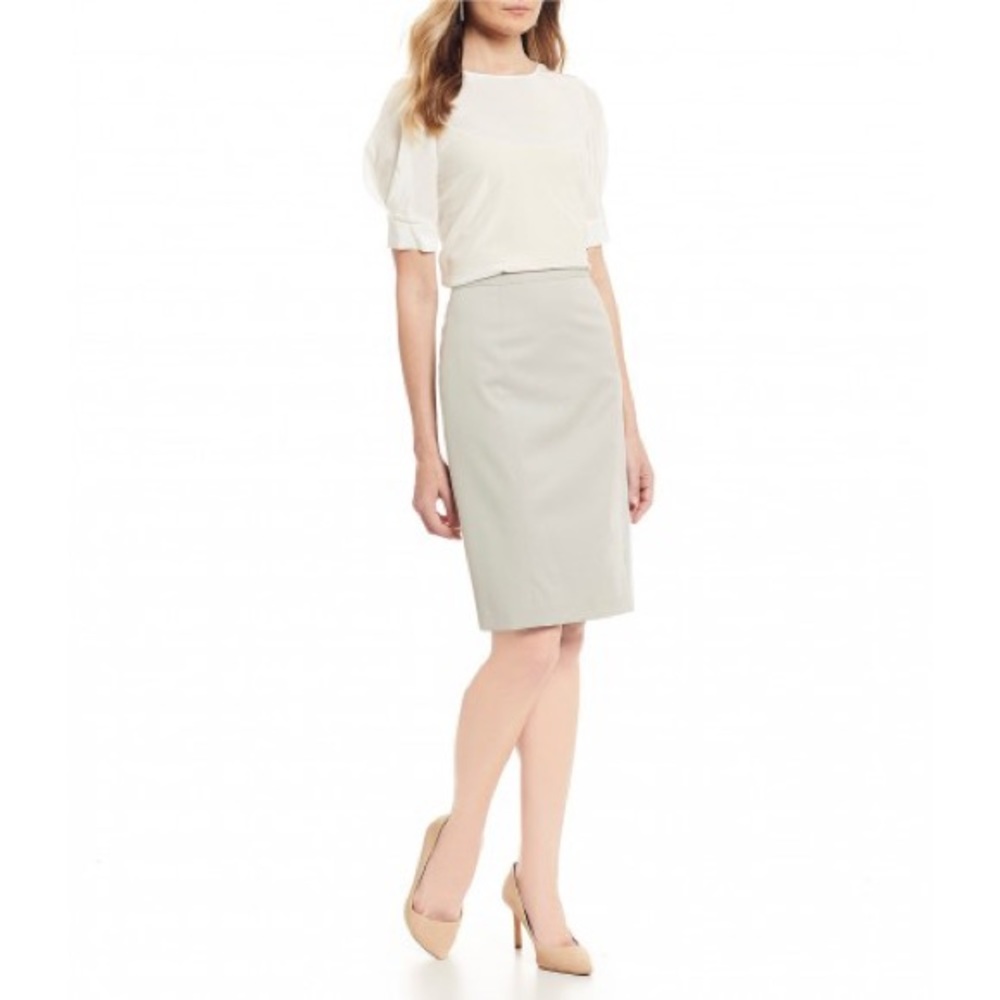 Gray Antonio Melani Pencil Skirt Size 12
